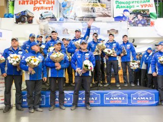 Дакар 2017. Omnicomm поздравляет партнеров – Сергея Карякина и команду «КАМАЗ-мастер».